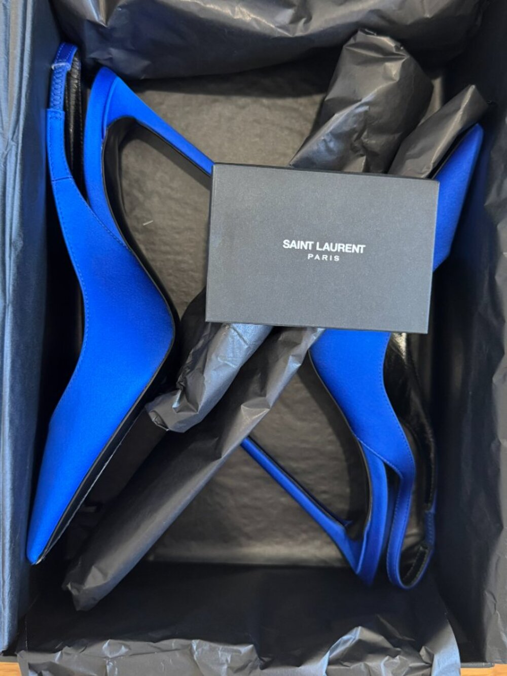 Saint Laurent Zoe 105 Slingback - Picasso Blue - Size 36 - Picture 7 of 9